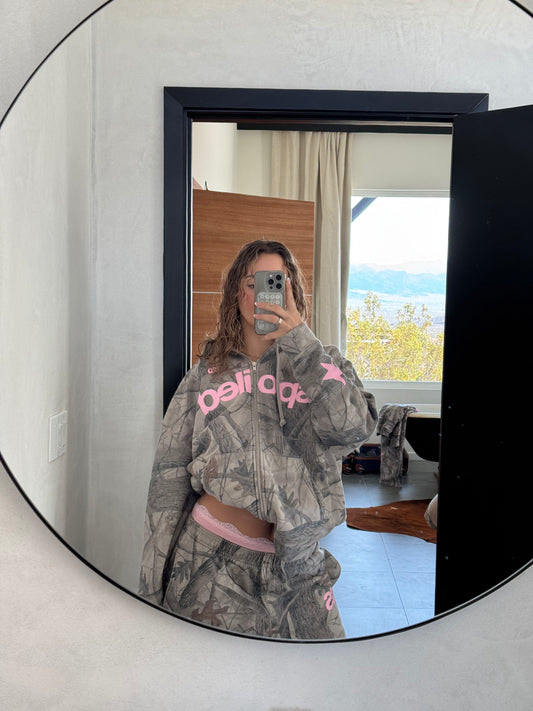 Spoiled Camo Zip Up Hoodie