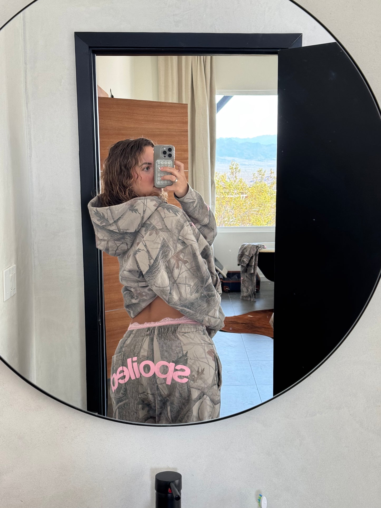 Spoiled Camo Wide Leg Sweatpants