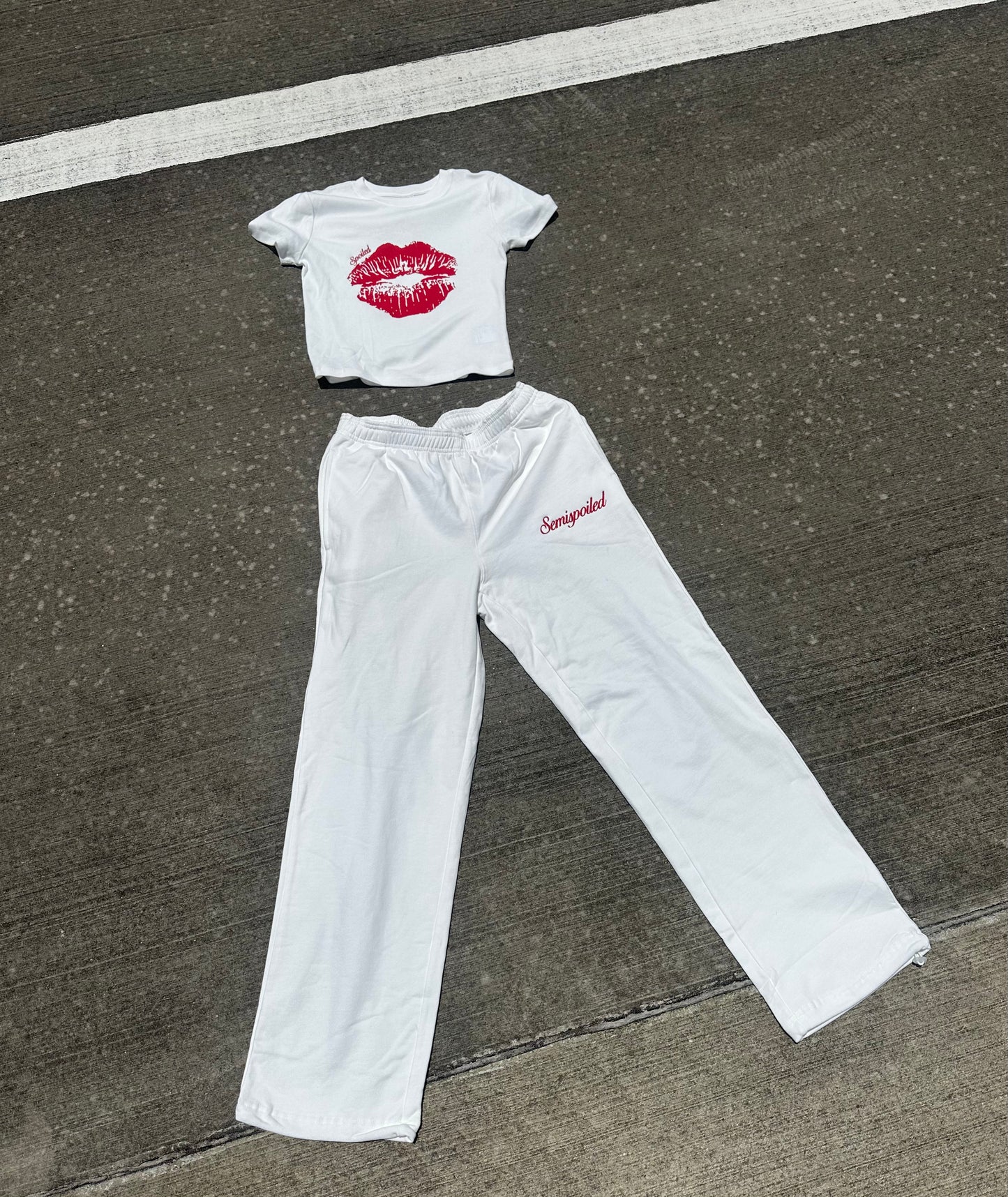 Spoiled Wide Leg Heavy Weight Sweatpants