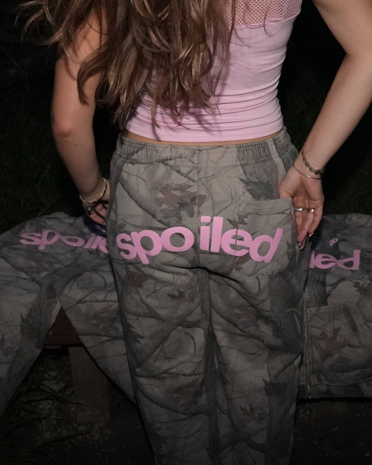 Spoiled Camo Wide Leg Sweatpants