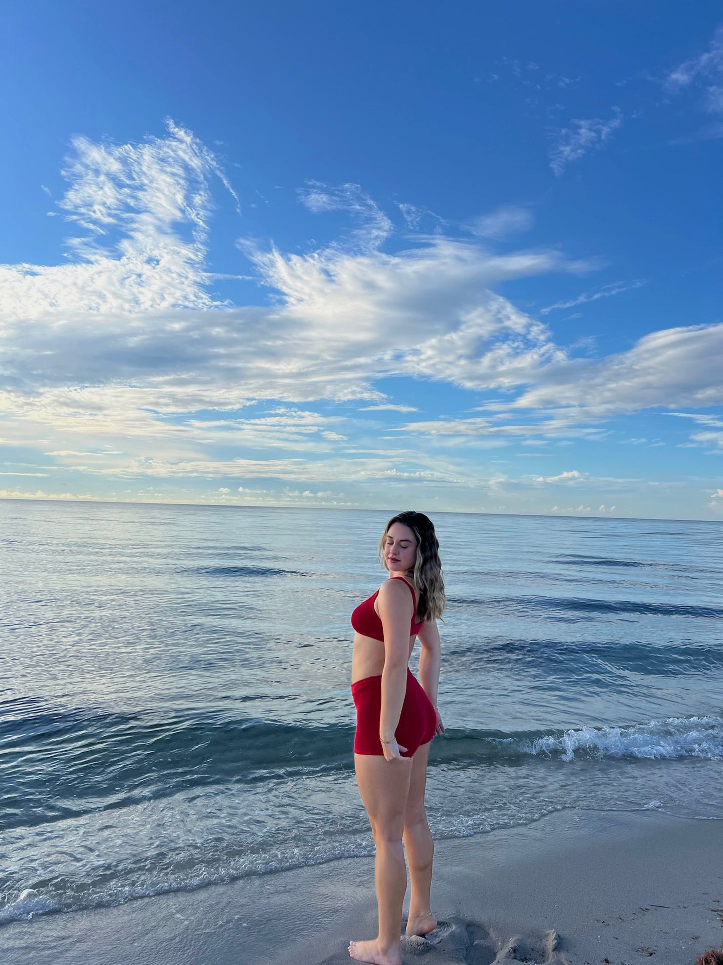 Spoiled Red Bikini Shorts
