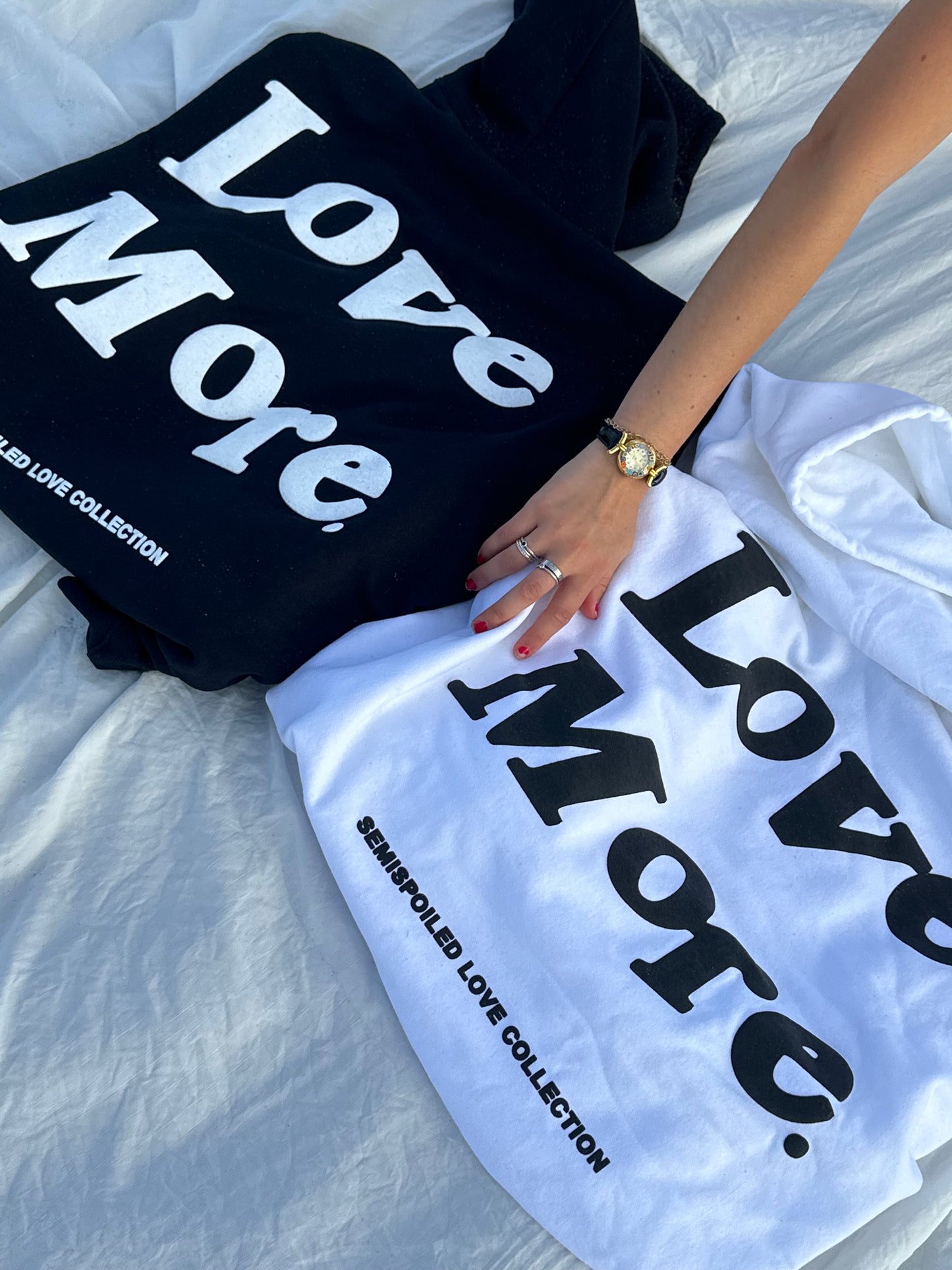 Love Collection White Hoodie