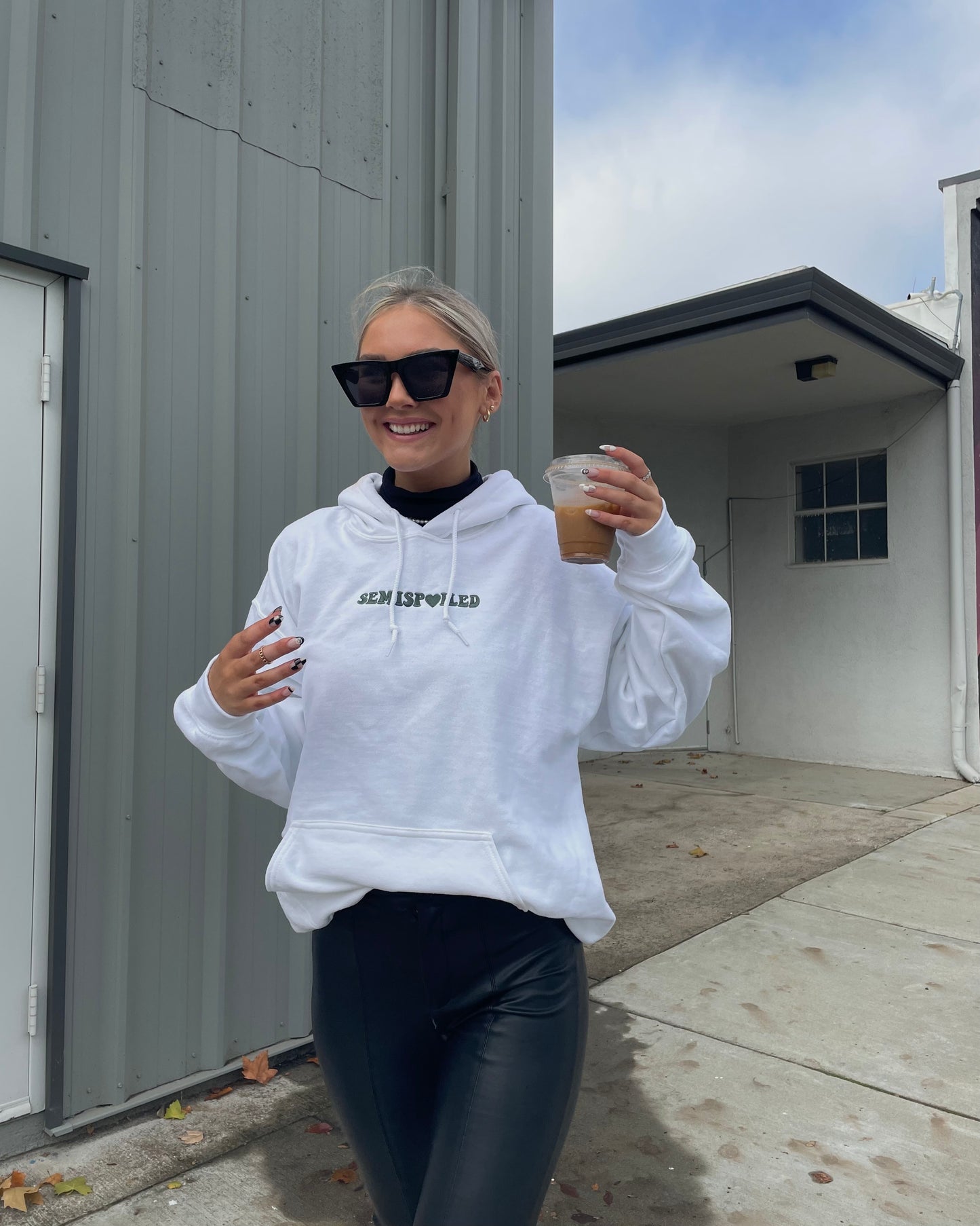 Love That For You - White with Forest Green