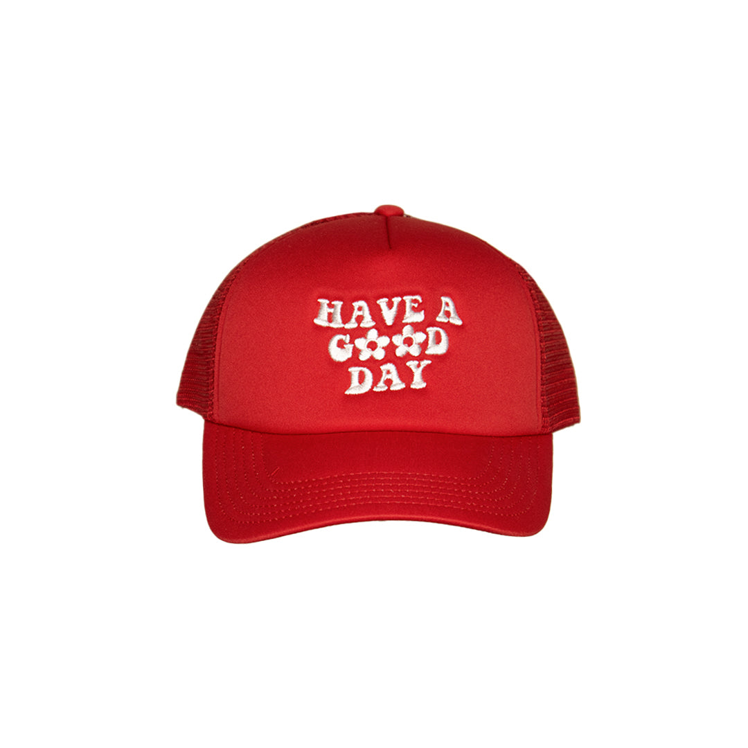 "have a good day" trucker hat