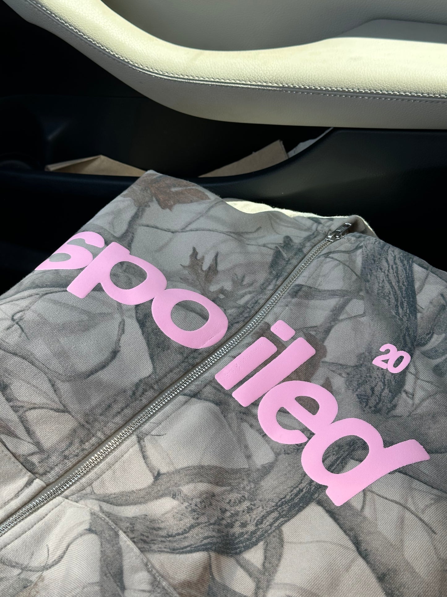 Spoiled Camo Zip Up Hoodie