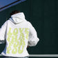 White with Sage Print "Love That For You" Hoodie