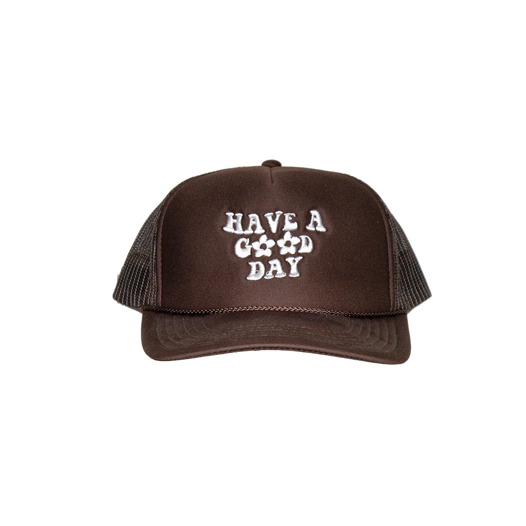 "have a good day" trucker hat
